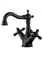 Смеситель для раковины WONZON & WOGHAND RETRO, черный матовый WW-88139020-MB