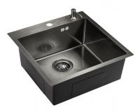 Кухонная мойка (50х50) EMAR EMB-117A PVD Nano Dark