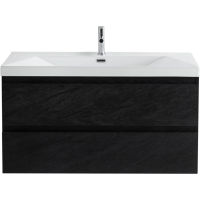 Тумба под раковину Cezares MOLVENO-90-2C-SO-NR Nero