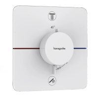 Термостат для душа на 2 потребителя Hansgrohe ShowerSelect Comfort Q 15586700 белый матовый