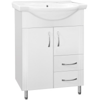 Тумба под раковину напольная Style Line Эко Стандарт 60 ЛС-00000103 белый