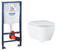 Комплект Grohe Essence инсталляция + унитаз с сиденьем микролифт (120130)