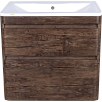 Тумба под раковину подвесная Style Line Атлантика ЛС-00000664 коричневый
