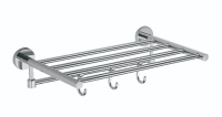 Полка для полотенец 40 см 3 крючка Savol 87 S-408745