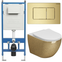 Комплект унитаза с инсталляцией Grossman Classic 97.4411GWLS.04.32M с клавишей смыва