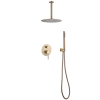 Душевой комплект ABBER Emotion AF8821G скрытого монтажа без излива, золото матовое