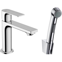 Смеситель для раковины с гигиеническим душем Hansgrohe Rebris E 72216000