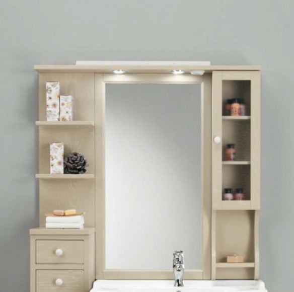 Зеркало со шкафчиком Eban FCPLS107DPGpergamon*1