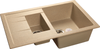 Кухонная мойка GranFest Quadro 775L, Q-775KL песочный