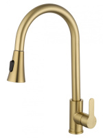 Смеситель для кухни с выдвижным изливом WONZON & WOGHAND, брашированное золото WW-121E201L-BG Смеситель для кухни с выдвижным изливом WONZON & WOGHAND, брашированное золото WW-121E201L-BG