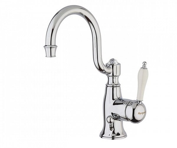 Смеситель для раковины (д.к), белый/хром, Margaroli Classica RU1001AACR