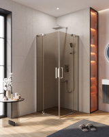 Душевой уголок (80х80) CEZARES SLIDER SLIDER-A-2-80/90-BR-Cr