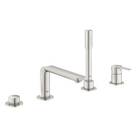 Смеситель однорычажный для ванны на 4 отверстия Grohe Lineare New 19577 DC1 (19577DC1) суперсталь