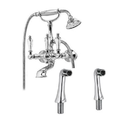 Смеситель на борт ванны с ручным душем Cezares Diamond DIAMOND-PBV-01-Sw