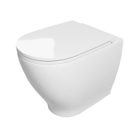 Приставной безободковый унитаз Kerasan Aquatech 371901 без сиденья