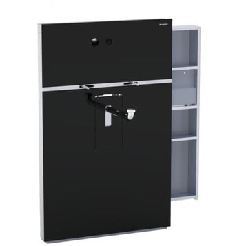 Cантехнический модуль Geberit Monolith для подвесного умывальника,стекло чёрное 131.045.SJ.1