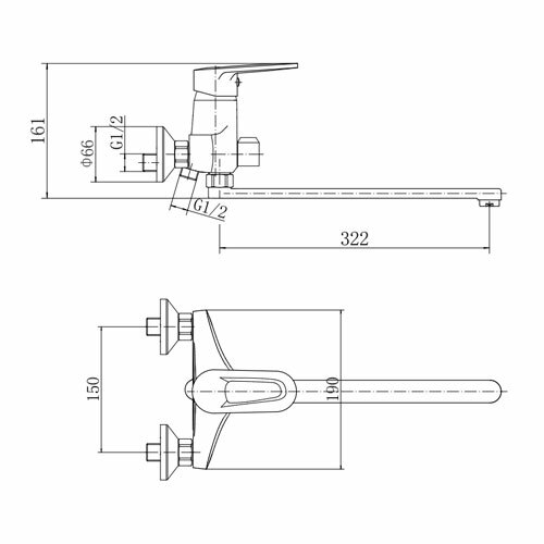 Смеситель для ванны FASHUN  A2268