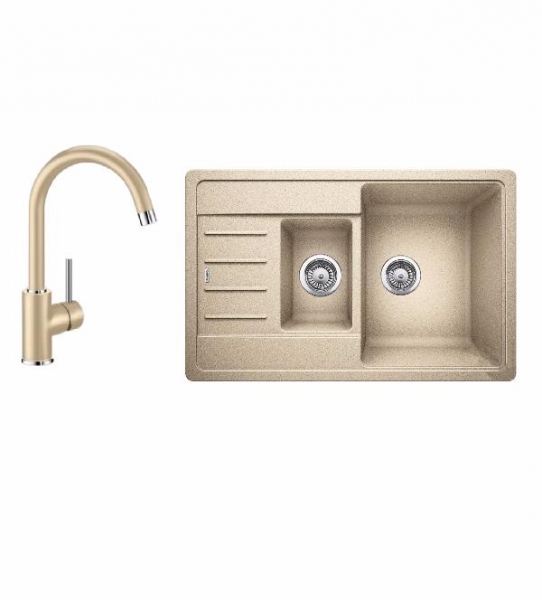 Комплект Blanco LEGRA 6 S Compact (шампань) + MIDA (шампань) 521306M2