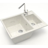 Кухонная мойка Marrbaxx Жаклин Z190 Z190Q007 хлопок белый