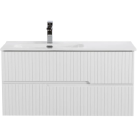 Тумба под раковину Cezares DUET-N-1000-2C-SO-BL-L Bianco Lucido