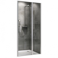 Душевая дверь (110х195) ABBER Sonnenstrand AG04110S хром, распашная