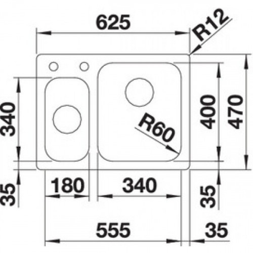 Кухонная мойка Blanco Supra 340/180-IF/A 523367