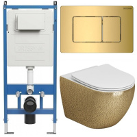 Комплект унитаза с инсталляцией Grossman Classic 97.4411GWLS.04.30M с клавишей смыва