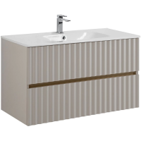 База под раковину Art&Max Еlegant AM-ELEGANT-1000-2C-SO-GCM-LED Светло-серый матовый