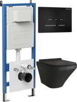 Комплект унитаза с инсталляцией Grossman Pragma 97.4440BMS.03.210 с клавишей смыва