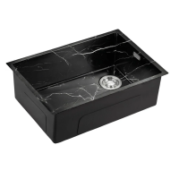 Кухонная мойка (66х44) EMAR EMB-660(UN) Black Elegant