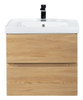 База под раковину напольная Art&max AM-Techno-600-2C-SO-LW674 Дуб мадейра янтарь