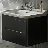 Тумба подвесная без раковины Kerasan Waldorf 925631 Nero matt