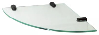 Полка стеклянная угловая WasserKRAFT K-533BLACK 