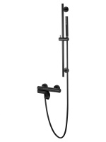 Смеситель для ванны с душевым гарнитуром и термостатом WONZON & WOGHAND LOOP, черный матовый WW-311-00-508 Смеситель для ванны с душевым гарнитуром и термостатом WONZON & WOGHAND LOOP, черный матовый WW-311-00-508