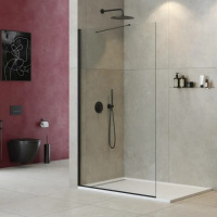 Душевая перегородка 140 см CEZARES LIBERTA LIBERTA-L-1-TB-140-C-NERO