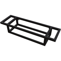 Консоль подвесная МЕТРИС-50 см 105003 черная, с полотенцедержателем