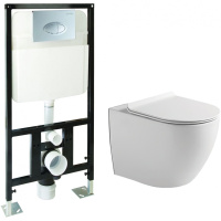 Комплект унитаза с инсталляцией SantiLine SL-5005+SL-01