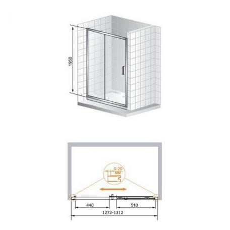 Дверь в нишу Cezares PORTA-BF-1-160-P-Cr