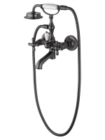 Смеситель для ванны с душем WONZON & WOGHAND RETRO, темный графит WW-88639020-BGM