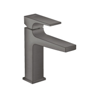 Смеситель для раковины с донным клапаном Push-Open Hansgrohe Metropol 32507340 шлифованный черный хром