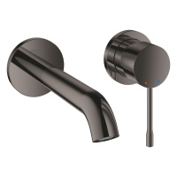 Смеситель для раковины на два отверстия, Grohe Essence New 19408 A01 (19408A01) темный графит глянец