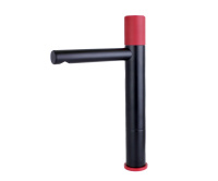 Смеситель для раковины Bronze de Luxe AVANGARDE черный, красный 2030RH