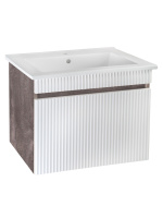 Тумба под раковину Runo железный камень Модена 75 (00-00001426)