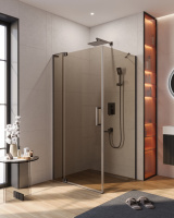 Душевой уголок (90х100) CEZARES SLIDER SLIDER-AH-1-100-90/100-BR-GM