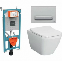 Подвесной унитаз инсталляцией с микролифтом  VitrA Integra 9856B003-7206