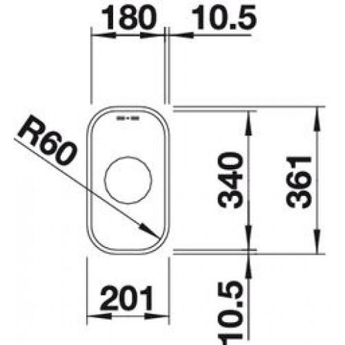 Кухонная мойка Blanco Supra 180-U (c коландером) 518198