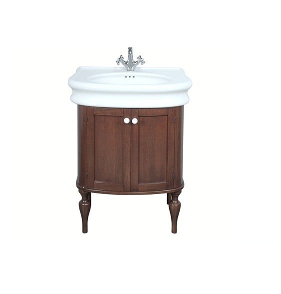 Тумба с раковиной на 70 см Tiffany World Palermo 7701noce+LA10bi*1