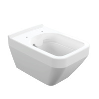 Подвесной унитаз безободковый Cersanit CREA SQUARE Clean On DPL EO slim 63115