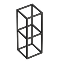 Металлическая двухъярусная сварная подвесная полка CEZARES CADRO-30/30/80-2C-SO-MET-ST