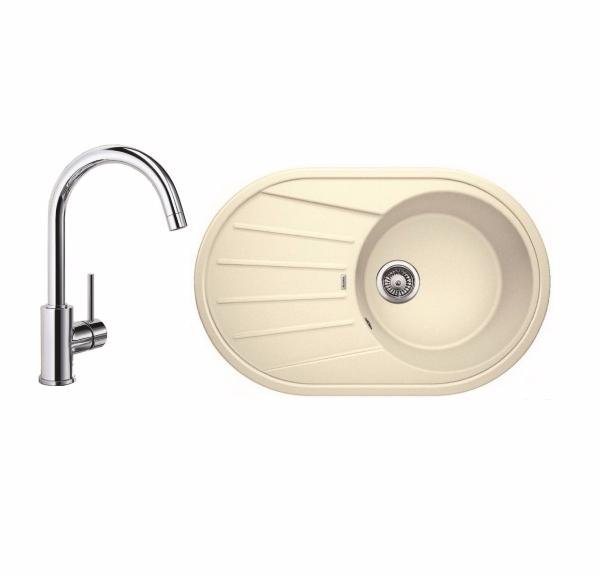 Комплект Blanco TAMOS 45 S (жасмин) + MIDA (хром) 521393M1